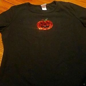 Girls XL Halloween short sleeve tee